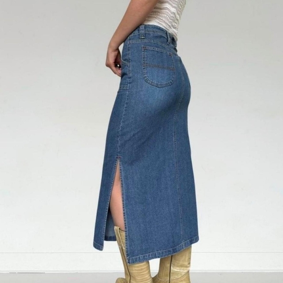 Union Bay Denim Midi/Maxi Skirt Size S - Picture 2 of 5